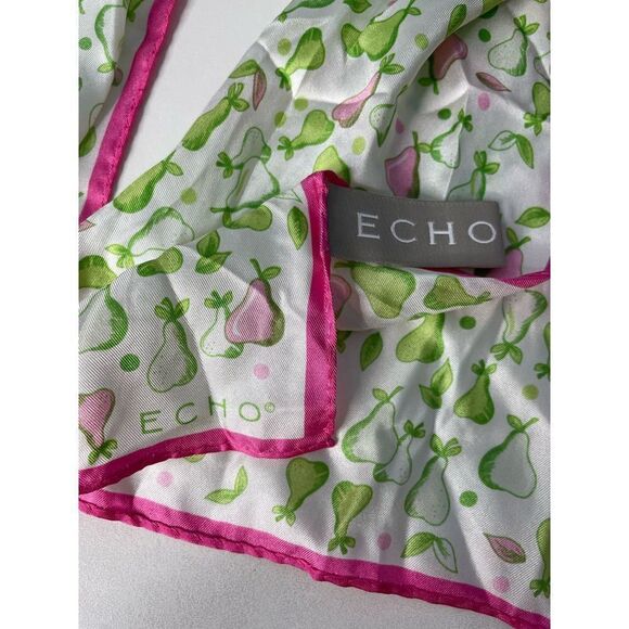 ECHO Silk Oblong Scarf with Pears - Picture 2 of 4